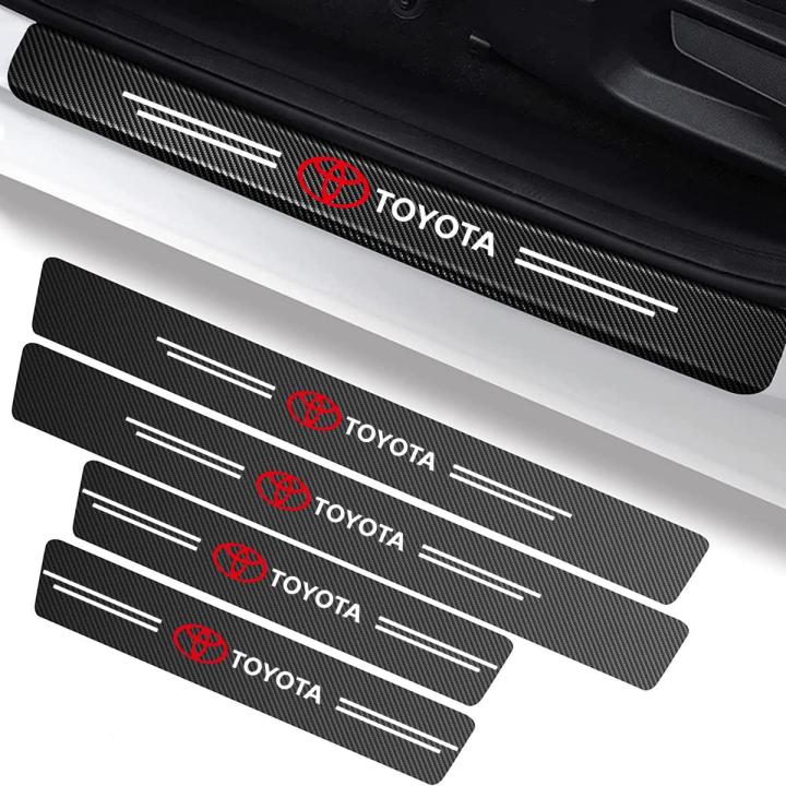 Car Carbon Fiber Door Sill Protectors | Protect Against Scratches & Wear(4PCS)