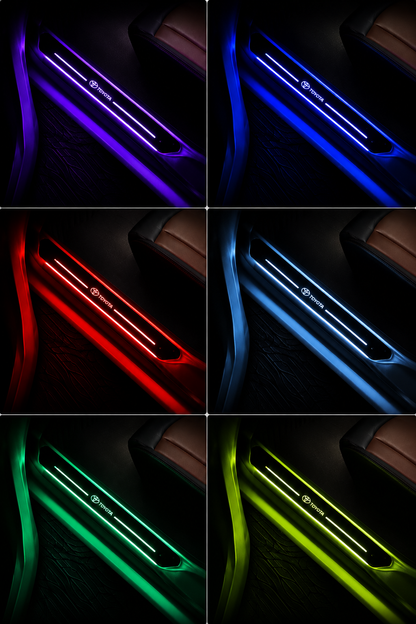 Luxury Car LED Door Sill Protector Covers – Universal Car Scuff Guards (4PCS)
