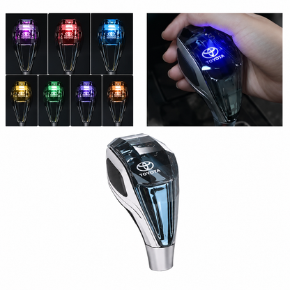 7-Color Crystal LED Gear Knob | Touch Sensor – Universal Fit