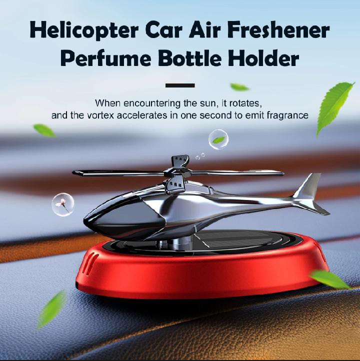 Luxury Solar-Powered Rotating Helicopter Dashboard Ornament 🚁✨