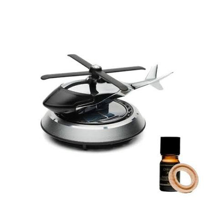 Luxury Solar-Powered Rotating Helicopter Dashboard Ornament 🚁✨