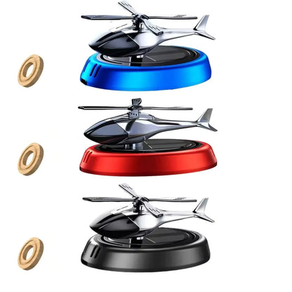 Luxury Solar-Powered Rotating Helicopter Dashboard Ornament 🚁✨