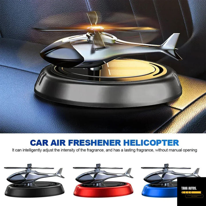 Luxury Solar-Powered Rotating Helicopter Dashboard Ornament 🚁✨