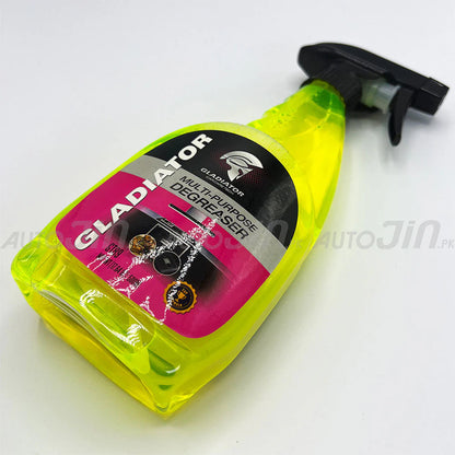 Gladiator GT89 Multi-Purpose Degreaser 500ML – Powerful Engine Cleaner, Oil and Grease Remover, Safe for Cars, Motorcycles, Tools, Metal Parts, Grilles, Paint Surfaces, Windshields, Door Trims and Interiors