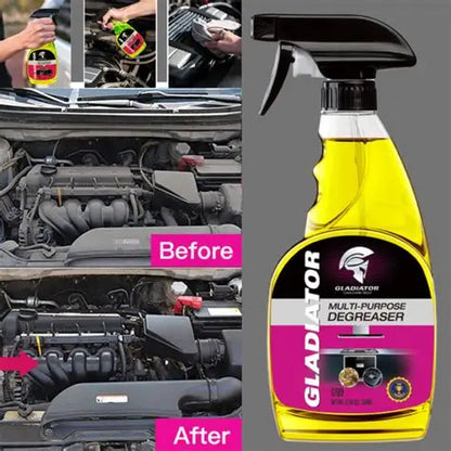 Gladiator GT89 Multi-Purpose Degreaser 500ML – Powerful Engine Cleaner, Oil and Grease Remover, Safe for Cars, Motorcycles, Tools, Metal Parts, Grilles, Paint Surfaces, Windshields, Door Trims and Interiors